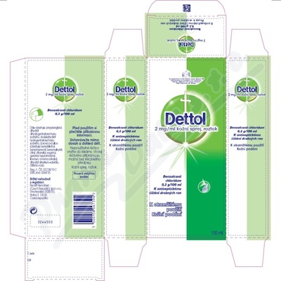 DETTOL 2mg/ml drm.spr.sol.1x100ml