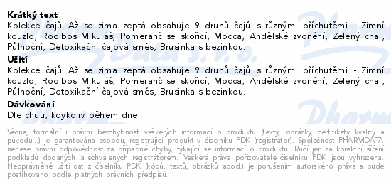 Megafyt Kolekce čajů Až se zima zeptá 9x8ks